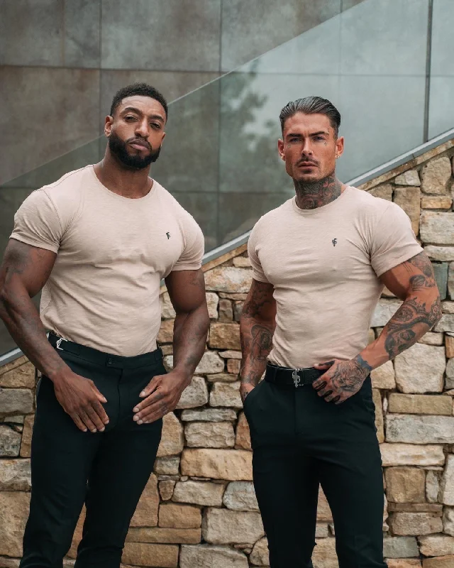 Inventory Reduction Father Sons Beige / Black Slub Crew - FSH843