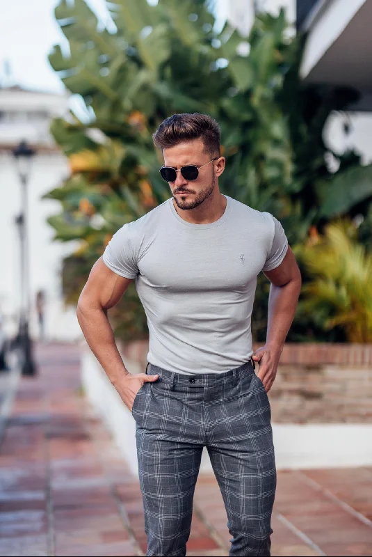 Big Discounts Father Sons Light Grey Bamboo Crew T Shirt - FSH578