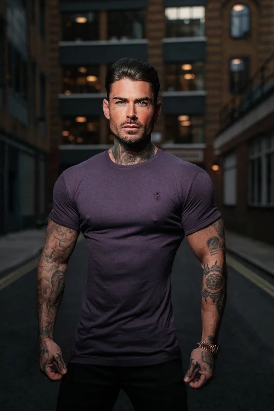 Weekend Flash Sale Father Sons Plum Bamboo Crew T Shirt - FSH851