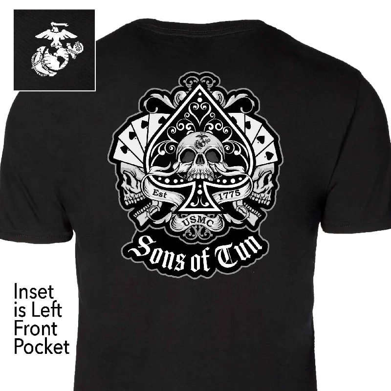 Quick Sale Sons of Tun Spade Back With Front Pocket T-shirt