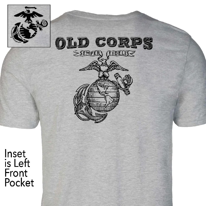 Lowest Price EGA Old Corps Back With Front Pocket T-shirt