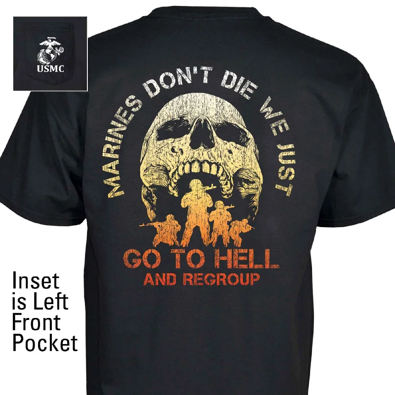 Lowest Price Marines Don't Die Pocket T-Shirt