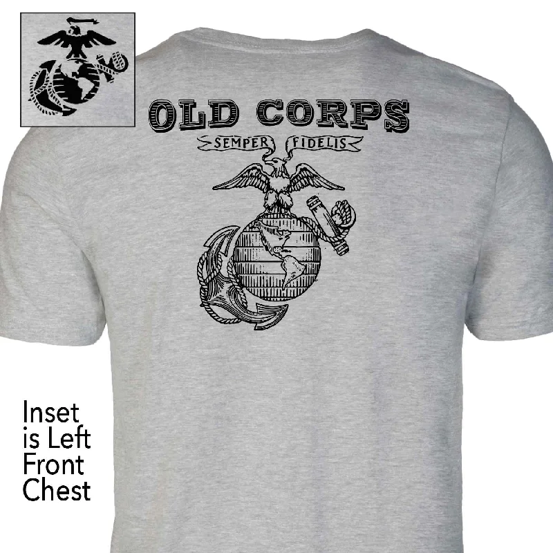 Crazy Savings EGA Old Corps Back With Left Chest T-shirt