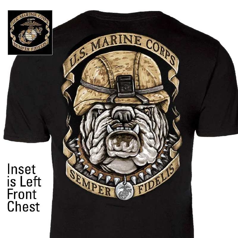 Deal Mania US Marine Corps Bulldog T-shirt