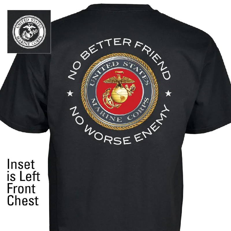 Weekend Bargains to Cherish No Better Friend No Worse Enemy Full Back with Left Chest T-Shirt Weekend Bargains to Cherish No Better Friend No Worse Enemy Full Back with Left Chest T-Shirt