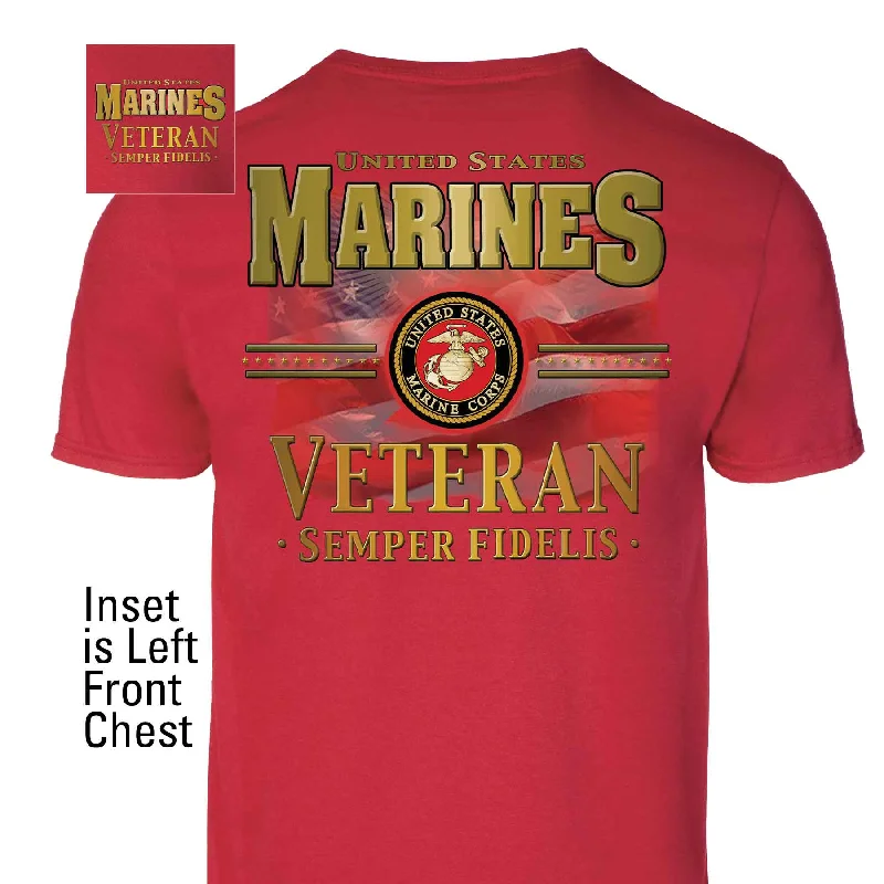 The Best Prices USMC Veteran Semper Fidelis T-shirt