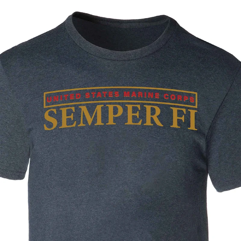 Amazing Deals Semper Fi Arch Heather T-shirt