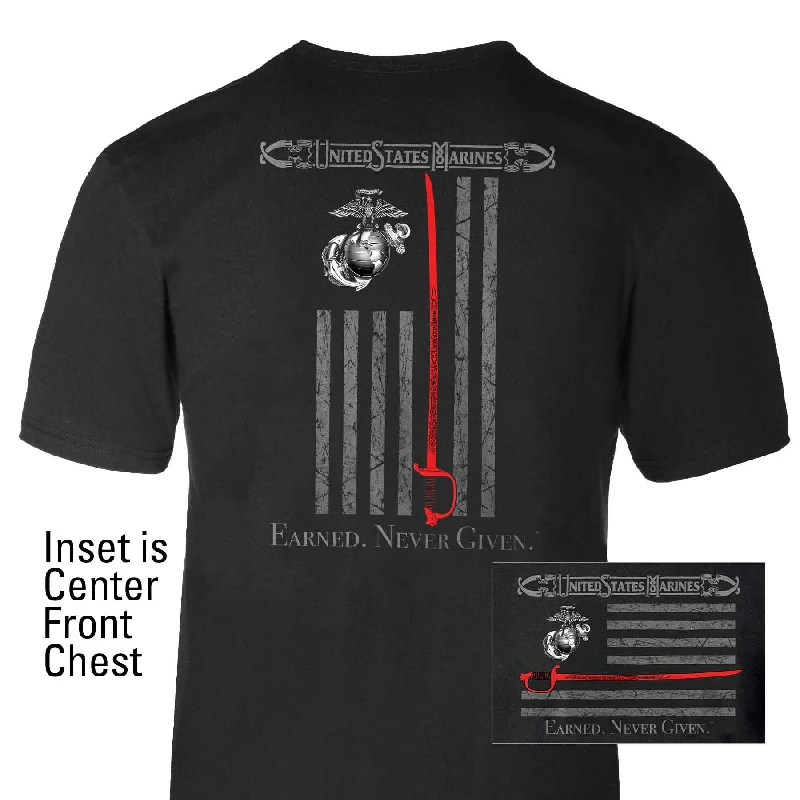Early Bird Discount USMC Earned Never Given T-shirt