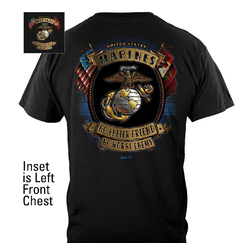 Great Deals USMC No Better Friend T-shirt