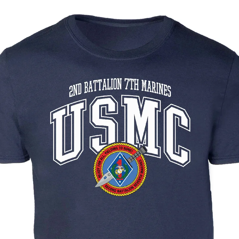 Weekend Special 2nd Battalion 7th Marines Arched Patch Graphic T-shirt