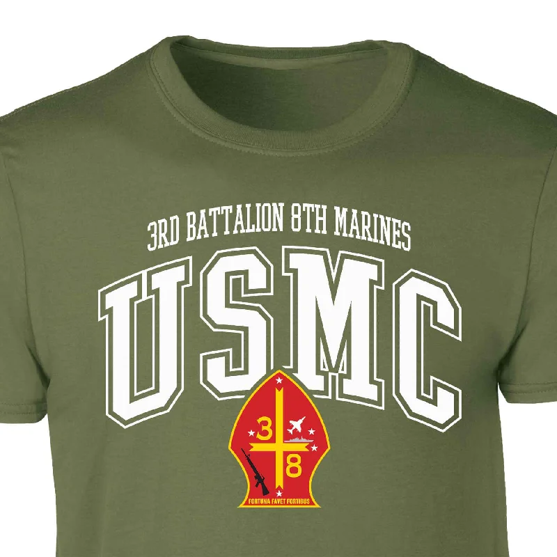 Don't Delay 3rd Battalion 8th Marines Arched Patch Graphic T-shirt
