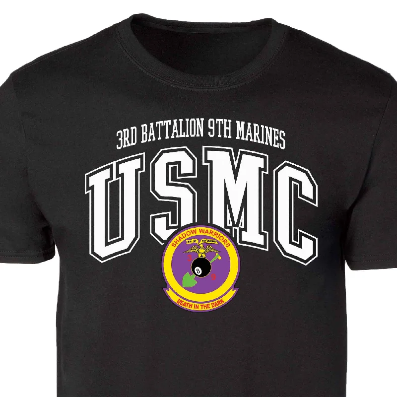 Low Price 3rd Battalion 9th Marines Arched Patch Graphic T-shirt