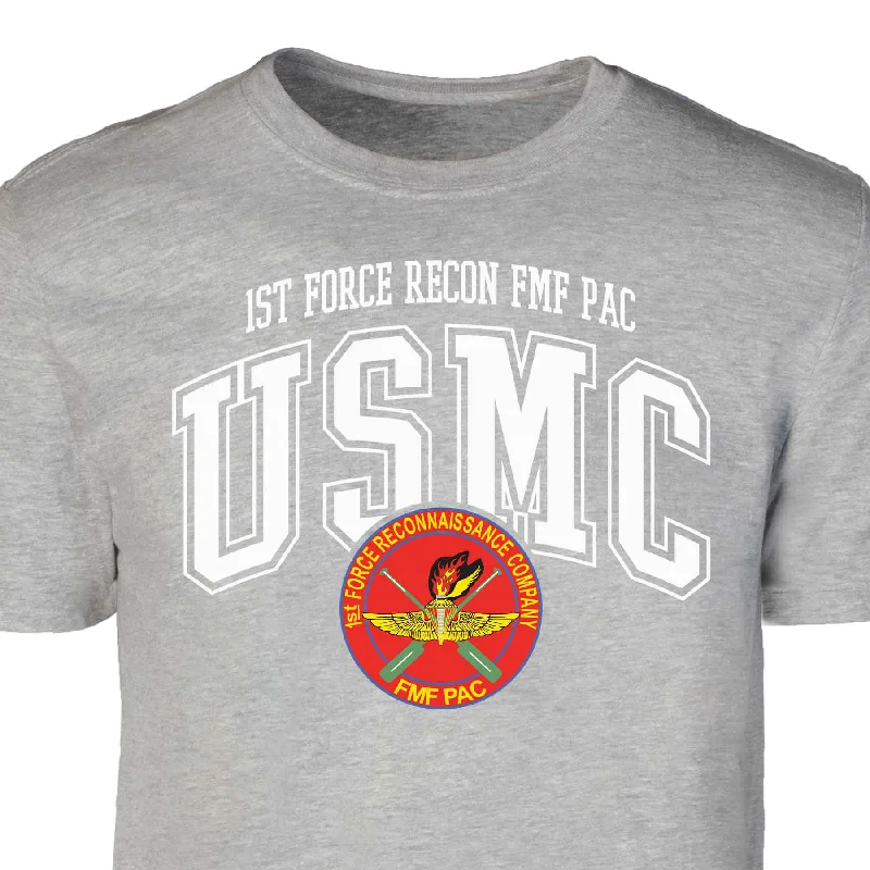Don't Miss 1st Force Recon FMF PAC Arched Patch Graphic T-shirt