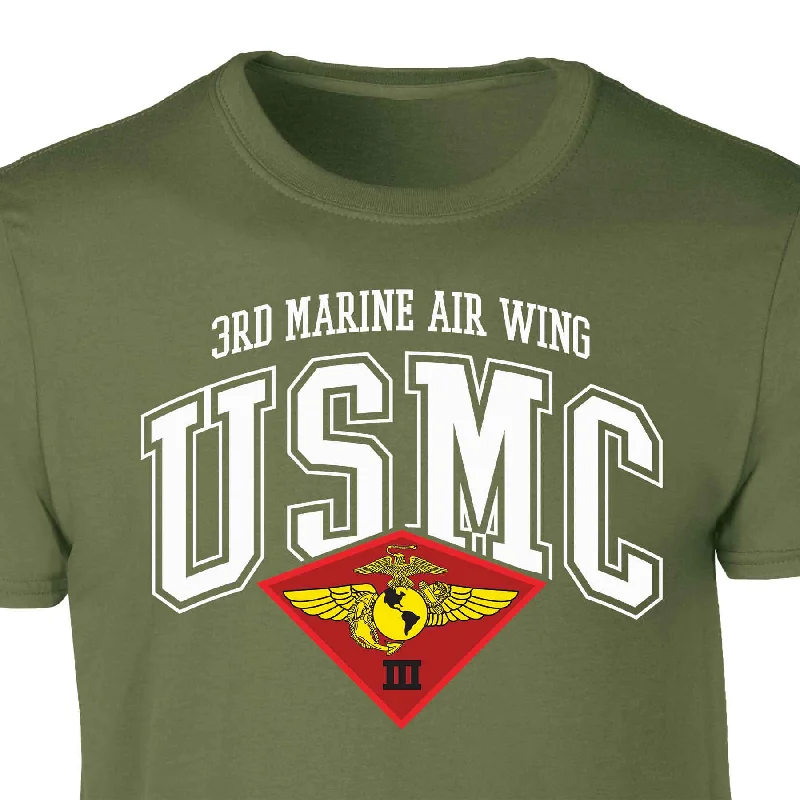 Today's Deal 3rd Marine Air Wing Arched Patch Graphic T-shirt