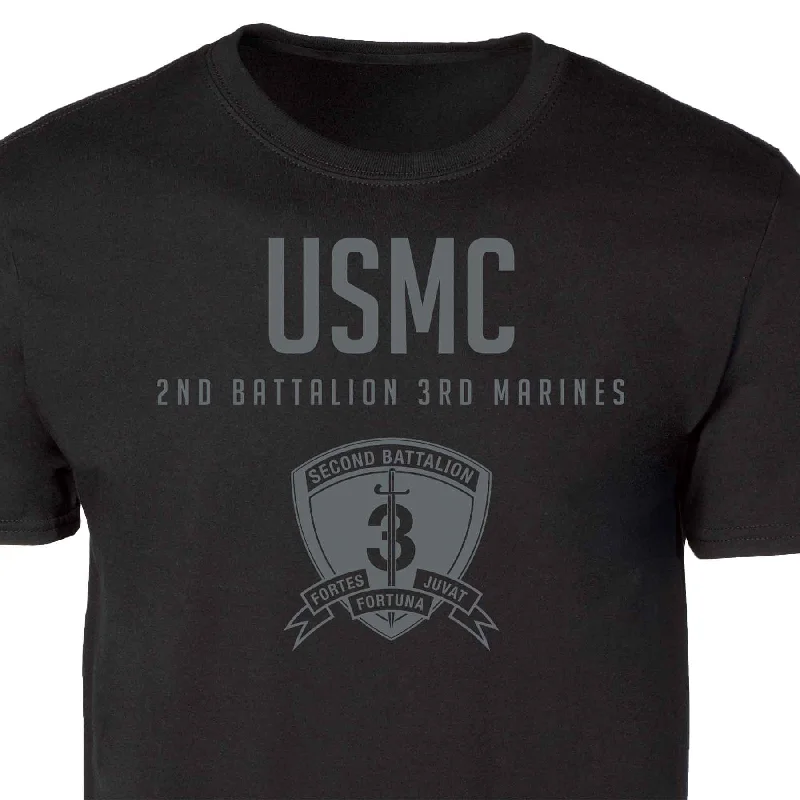 Overstock 2nd Battalion 3rd Marines Tonal Patch Graphic T-shirt