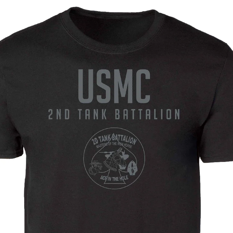 Price Reduction 2nd Tank Battalion Tonal Patch Graphic T-shirt