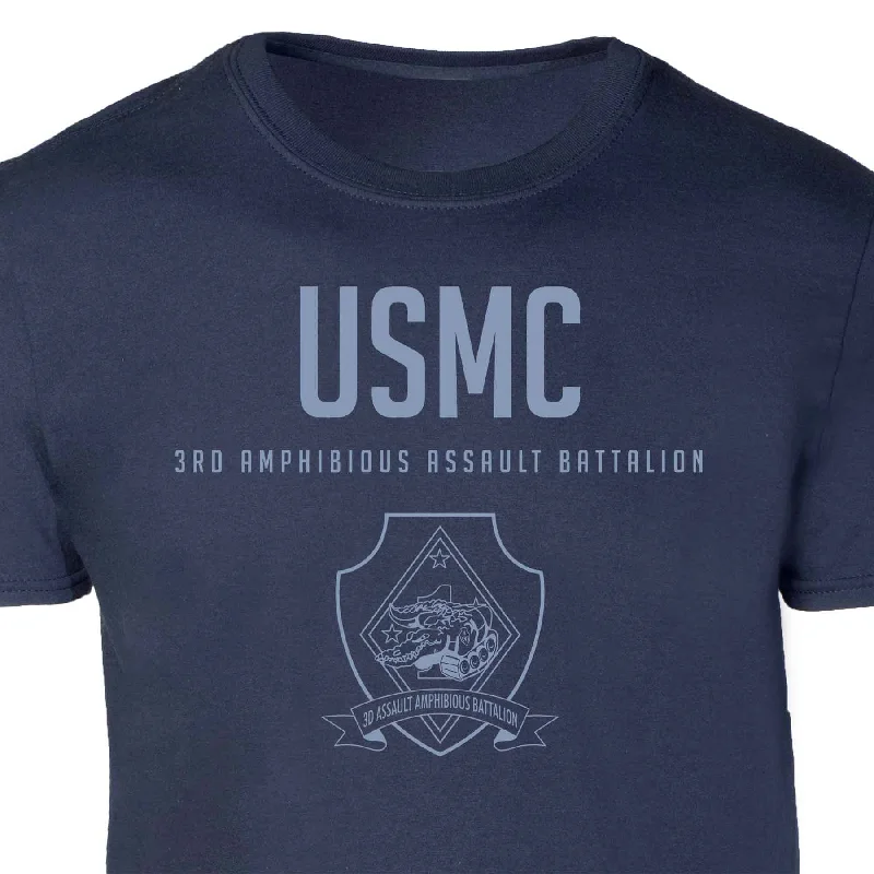 Act Now 3rd Amphibious Assault Bn Tonal Patch Graphic T-shirt