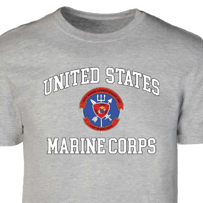 Weekend Deals to Make You Smile 24th MEU Fleet Marine Force USMC Patch Graphic T-shirt Weekend Deals to Make You Smile 24th MEU Fleet Marine Force USMC Patch Graphic T-shirt