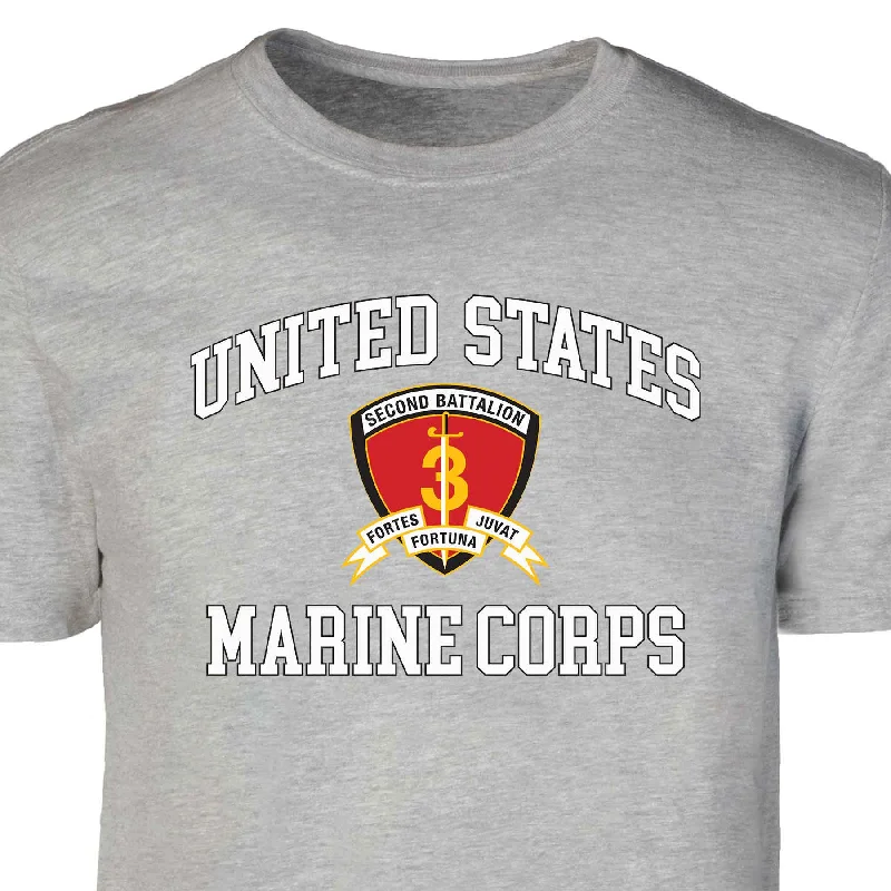 Quick Sale 2nd Battalion 3rd Marines USMC Patch Graphic T-shirt