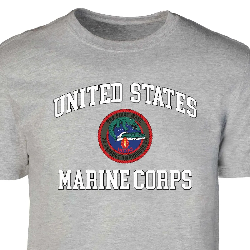 Weekend Offers That Thrill 2nd Assualt Amphibious Bn USMC Patch Graphic T-shirt