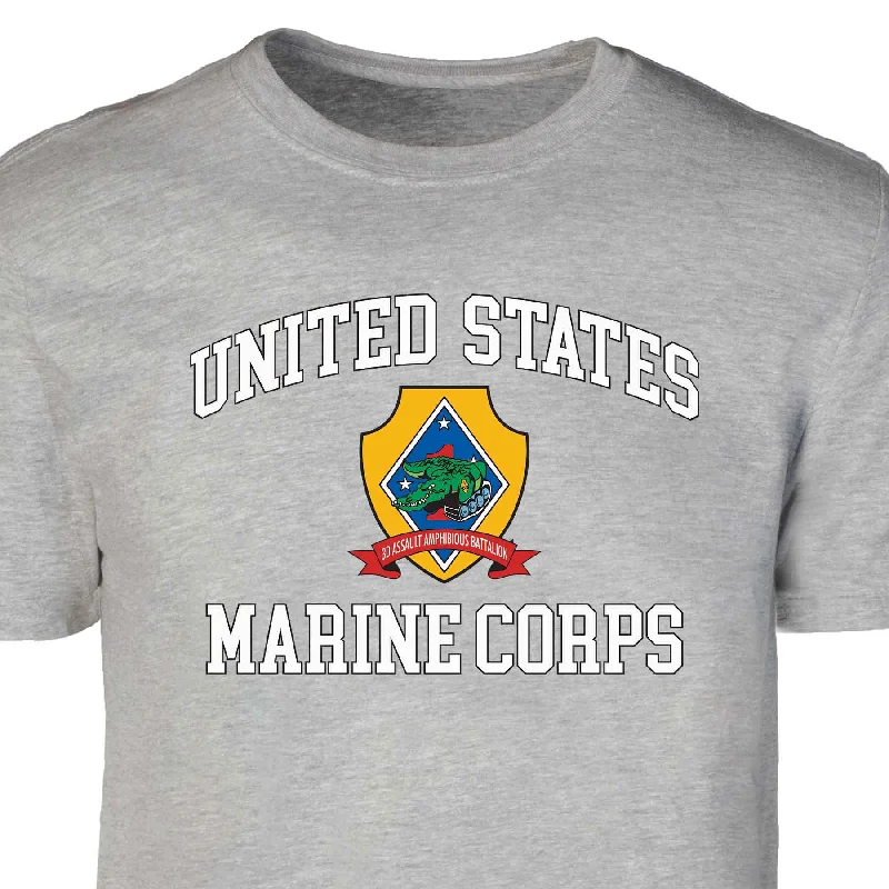 Blowout Deals 3rd Amphibious Assault Bn USMC Patch Graphic T-shirt