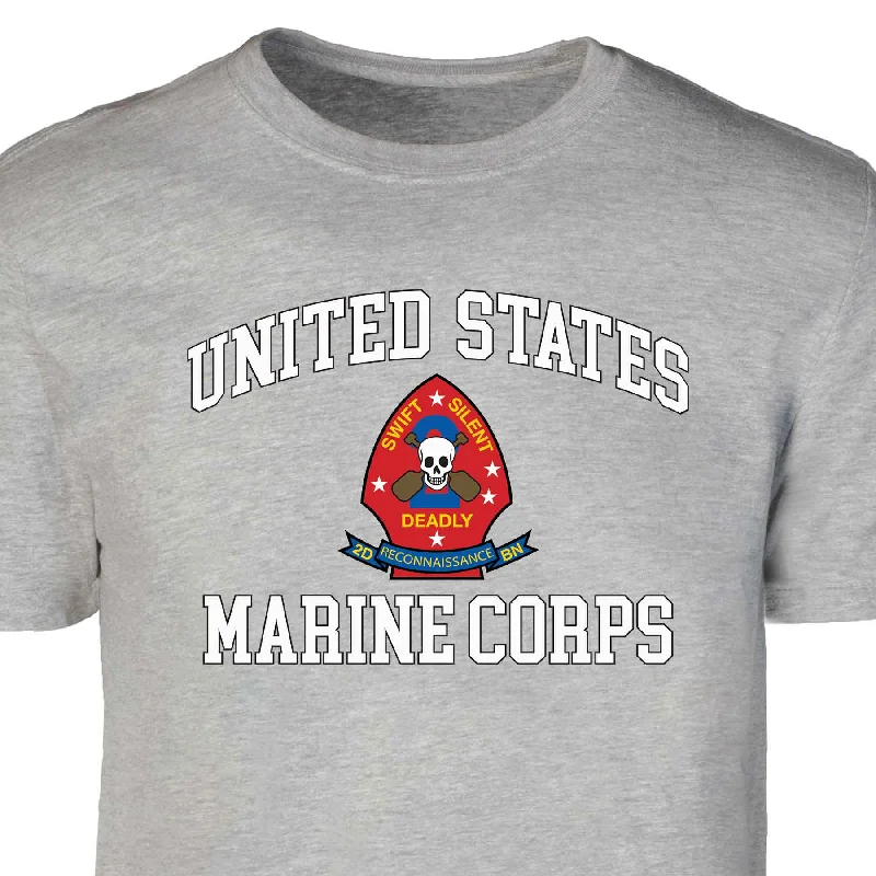 Major Savings 2nd Reconnaissance Battalion USMC  Patch Graphic T-shirt