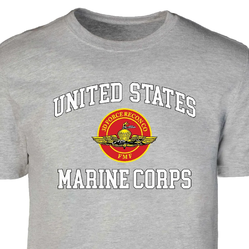Super Deal 3rd Force Recon FMF USMC Patch Graphic T-shirt