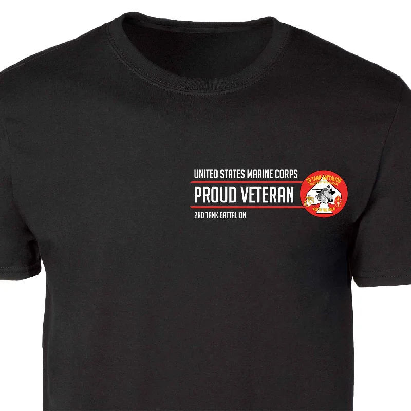 Now or Never 2nd Tank Battalion Proud Veteran Patch Graphic T-shirt