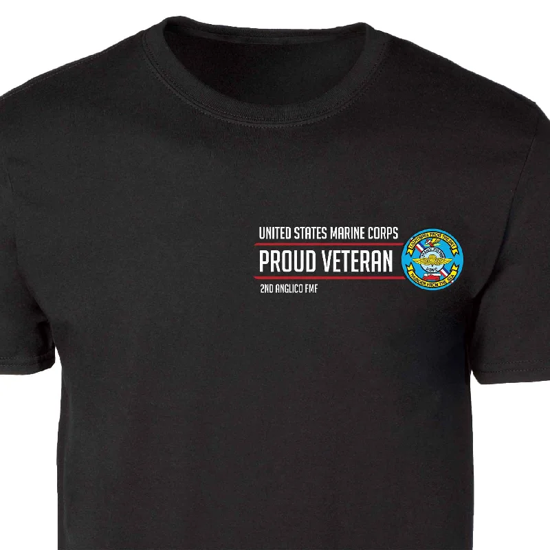 Weekend Offers That Delight 2D Anglico FMF Proud Veteran Patch Graphic T-shirt