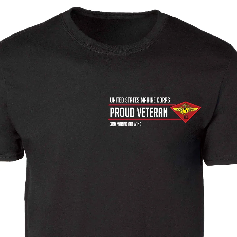 Unmissable Offer 3rd Marine Air Wing Proud Veteran Patch Graphic T-shirt