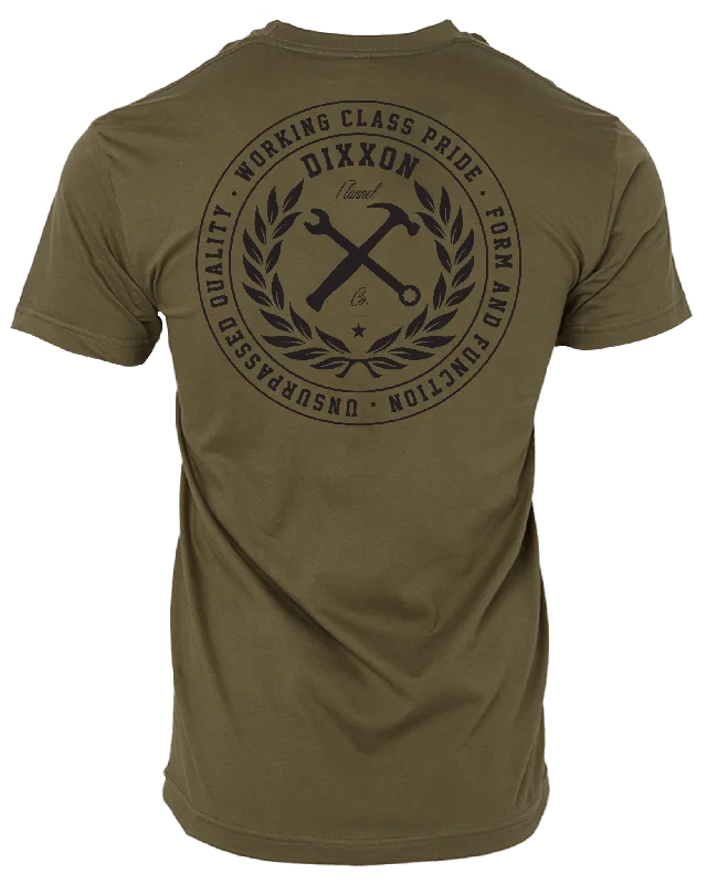 New Markdowns Working Class Pride T-Shirt - O.D. Green & Black